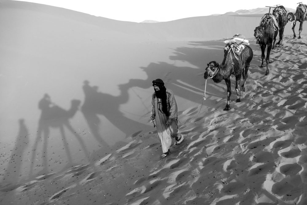 Licht und Schatten in der Wüste Marokkos